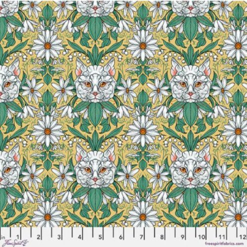 PWRH099.Yellow, Garden Bed by Rachel Hauer