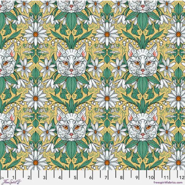 PWRH099.Yellow, Garden Bed by Rachel Hauer