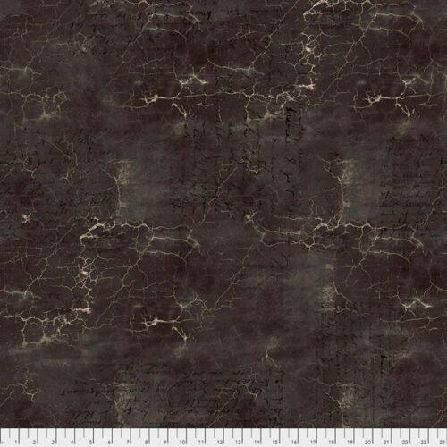 PWTH128.Black Cracked Shadow, Abandoned by Tim Holtz