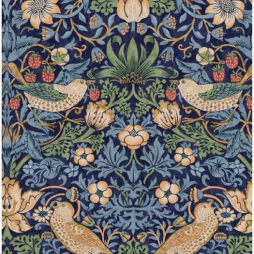 QBWM009.MULTI Strawberry Thief by Morris & Co. Extra Wide Backing (approx. 108″ wide)