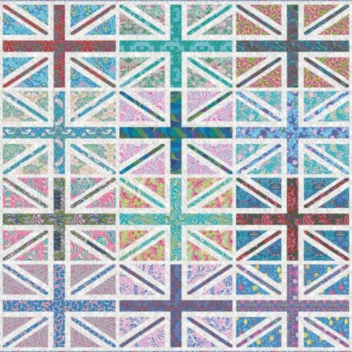 Regent Street Union Jacks Quilt Kit - Kaffe Fassett x Morris & Co.