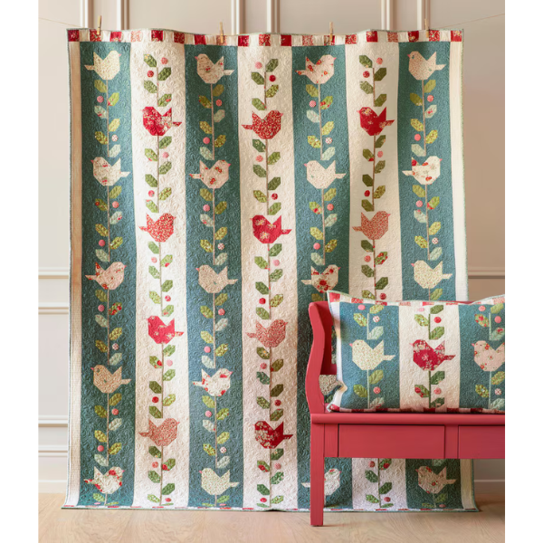 Winter Birds Quilt Kit Petrol, Merry Little Christmas by Tilda