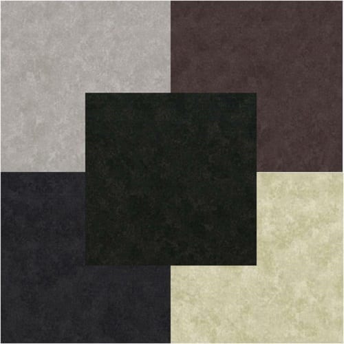 5 Fat Quarters Spraytime Black-Grey