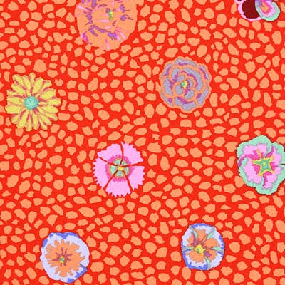 GP59.Apricot Guinea Flower, Kaffe Fassett Classics