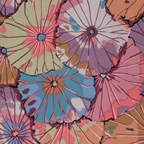 PWGP029.Mauve Lotus Leaf Kaffe Fassett