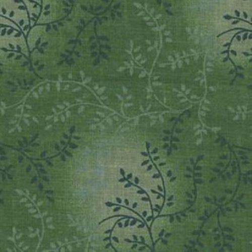 Col. 611 Forest Green: Tonal Vineyard Extra Wide (approx. 108" wide)