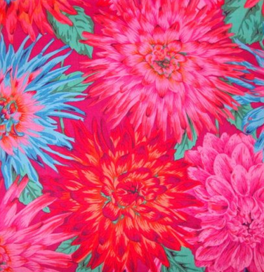PWPJ054 Red Cactus Dahlia, Kaffe Fassett PWPJ054 Red Cactus Dahlia, Kaffe Fassett