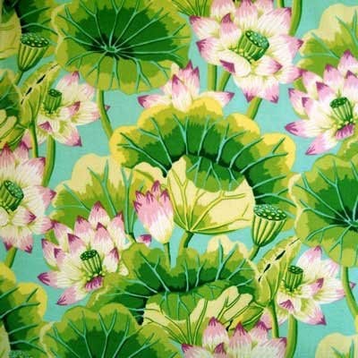 GP093.Green Lake Blossoms, Kaffe Fassett