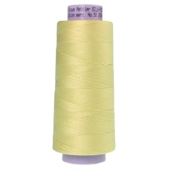 Mettler Cotton Thread 50/2 1829m Lemon Frost 1412