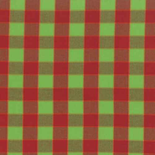 WOKF003.RedXX Checkered Plaid Ikat
