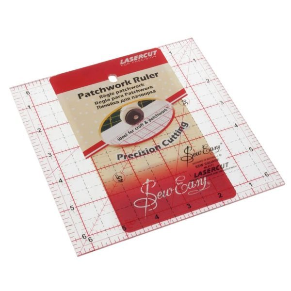NL4177: Patchwork Square Ruler 6.5in x 6.5in
