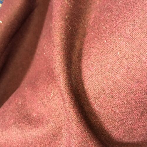 Flannel - Burgundy - 65% Polyester, 35% Wool