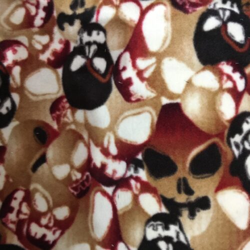 Skulls C6278-15 Printed Fleece