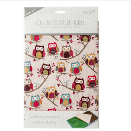 JE69\195 - Quilter's Multi-Mat: 30 x 24cm: Hoot
