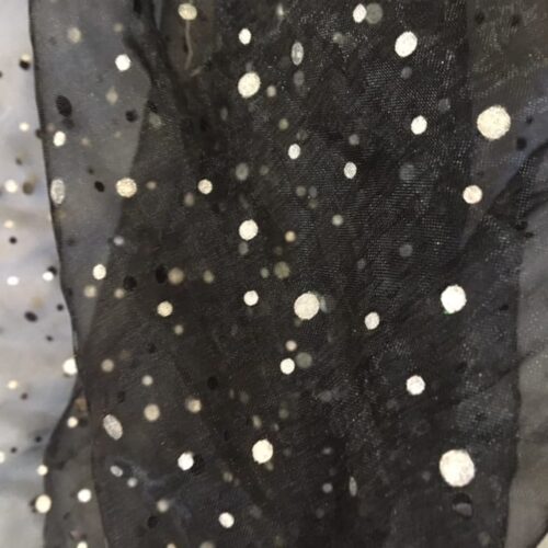 X1667.16 - Black Spot Organza