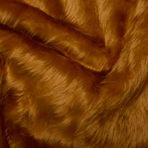 Honey Brown Fur Fabric 2cm Pile (FC0064Honey)