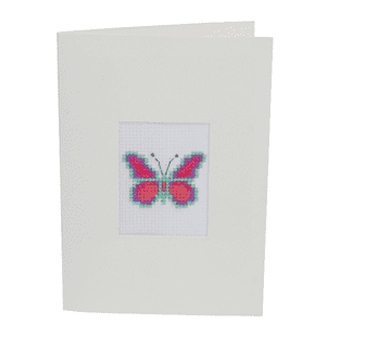 GCS18 Counted Cross Stitch Card Kit - Butterfly