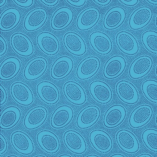 PWGP071.Turquoise Aboriginal Dot Kaffe Fassett