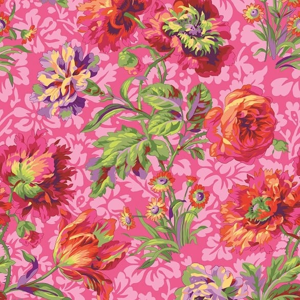 PWPJ090.Red Baroque Floral Philip Jacobs PJ90-Baroque-spring 2018 collection