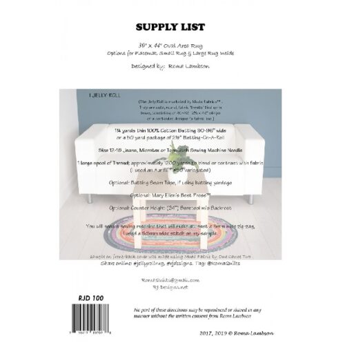 Jelly Roll Rug Pattern Requirements