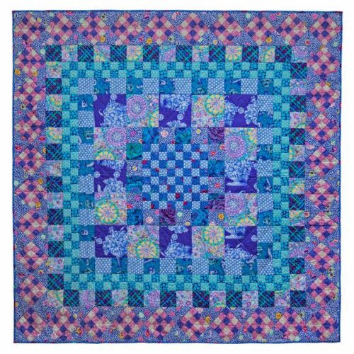 Blue Square Dance, Quilts in the Cotswolds