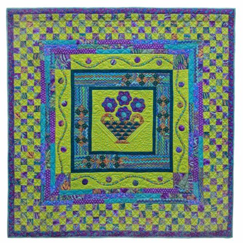 Chartreuse Basket, Quilts in the Cotswolds