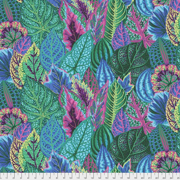 PWPJ030.TURQUOISE Coleus Philip Jacobs Kaffe Fassett Collective