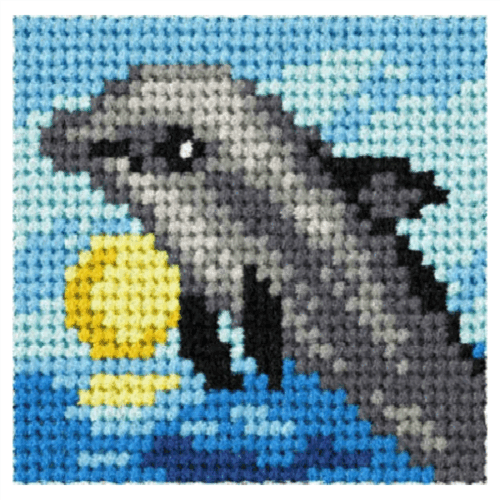 Embroidery Kit Dolphin-OCR.9722