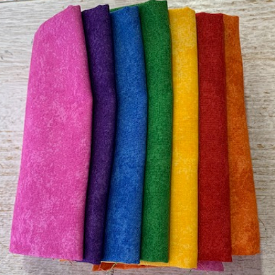 Rainbow Spraytime Fat Quarter Pack (7pcs): Makower