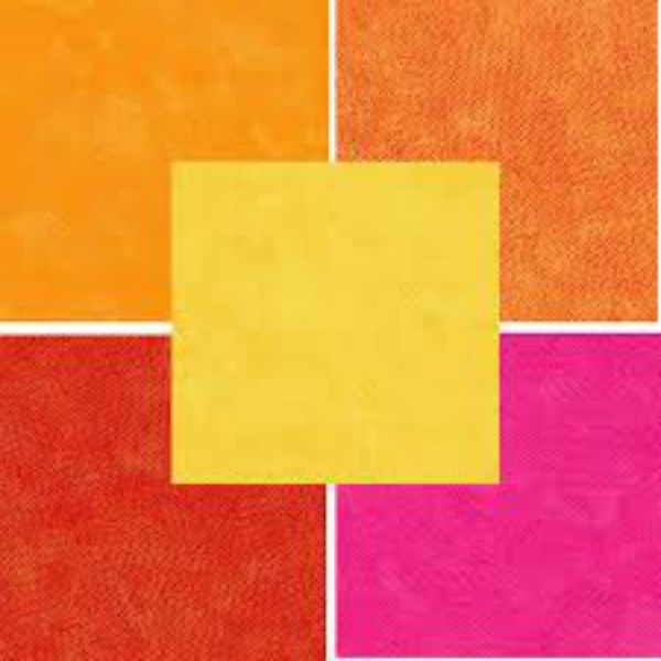 5 Fat Quarters - "Warm" Dimples