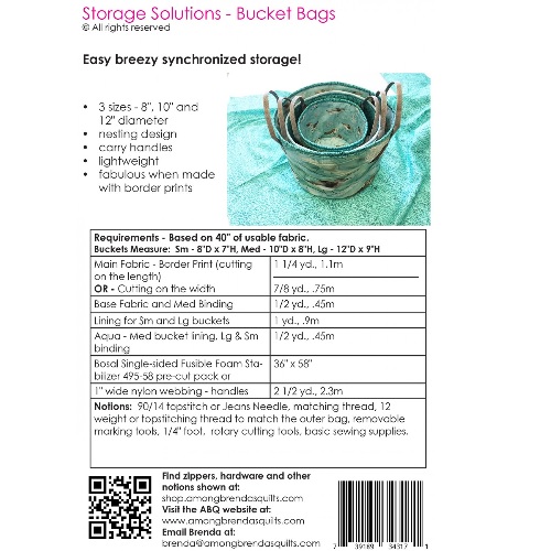 ABQ198: Storage Solutions Bucket Bags