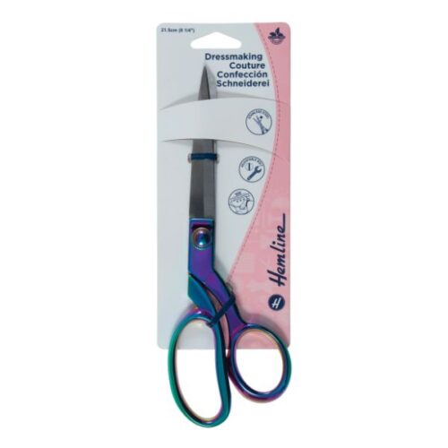 B5435: Hemline Rainbow Dressmakers Shears (Scissors): 21cm/8.25in