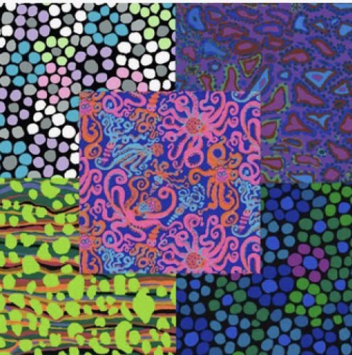 Fall 2020 - Pack 3: 5 Fat Quarters, Kaffe Fassett Collective