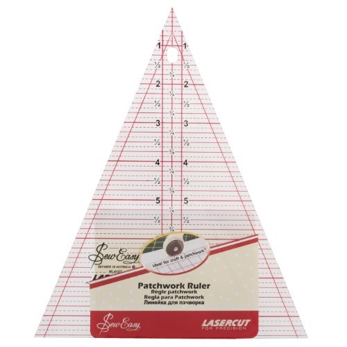 NL4157 Patchwork Triangle Ruler 8.5in x 7in