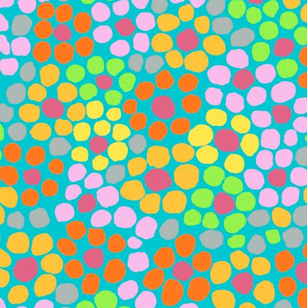 PWBM077.Aqua Flower Dot Kaffe Fassett Collective PWBM077.Aqua