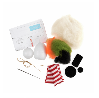 TCK008 Snowman: Needle Felting Kit