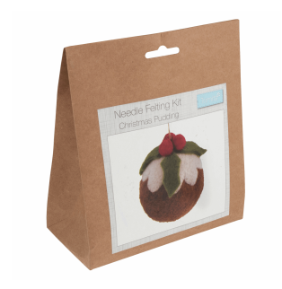 TCK009 Christmas Pudding: Needle Felting Kit