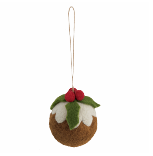 TCK009 Christmas Pudding: Needle Felting Kit
