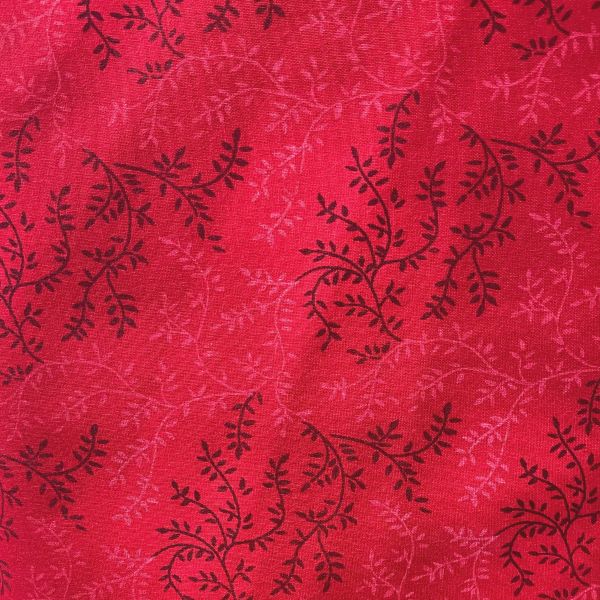 Col.205 Red: Tonal Vineyard Extra Wide (approx. 108" wide)