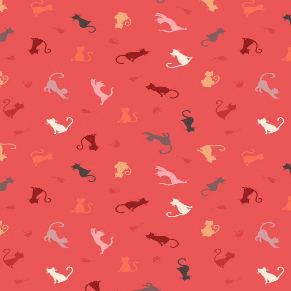 Purrfect Petals A472.2-Cat & Mouse