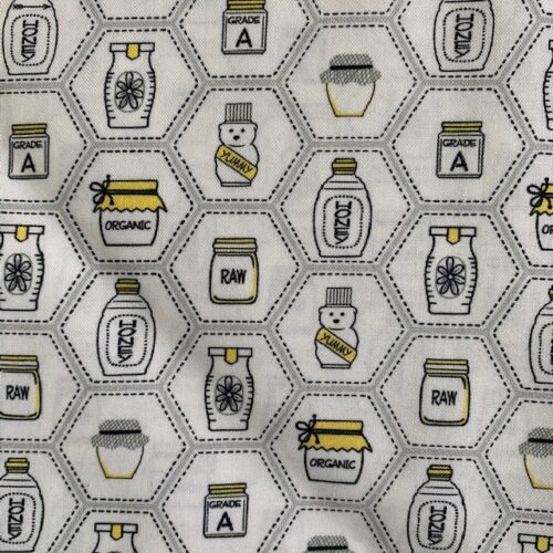 All the Buzz Bees on White 27610-Z