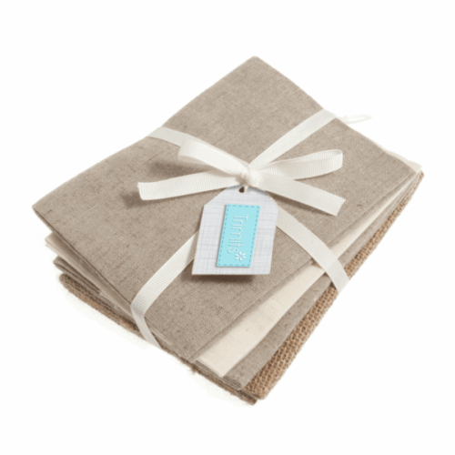 LA121 Natural Fat Quarter Pack (4pcs): Trimits