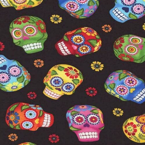 Skulls C1847GM Timeless Treasures