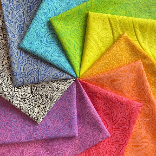 Mineral Fat Quarter Pack Mineral, True Colors by Tula Pink