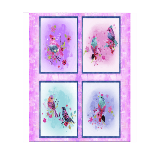 Bright Birds Multi 14987 Panel