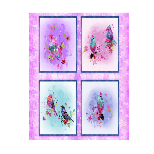Bright Birds Multi 14987 Panel