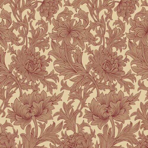 QBWM003.Red Chrysanthemum Toile