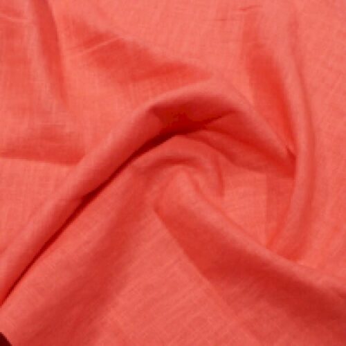 Enzyme Washed Linen Coral