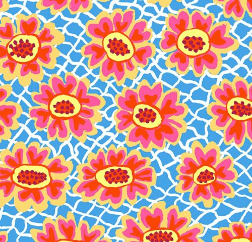 Flower Net PWBM081.Blue Kaffe