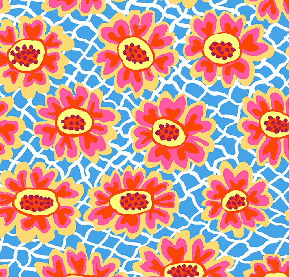 Flower Net PWBM081.Blue Kaffe